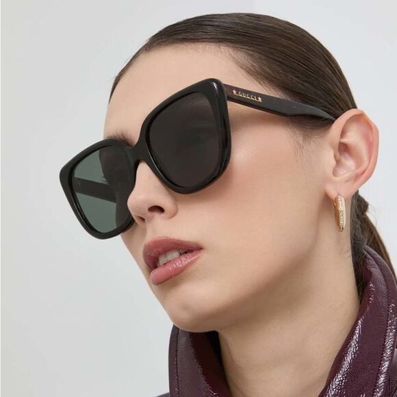 BRAND NEW GUCCI GG1169S 003 Havana/Green Women Sunglasses